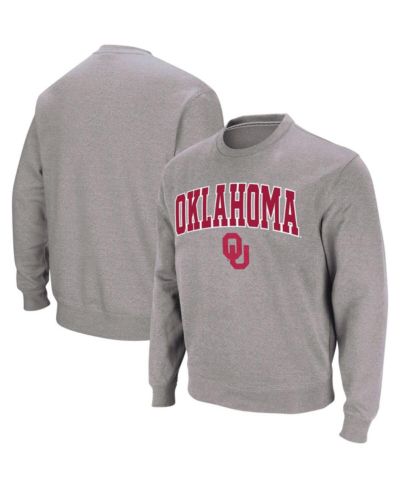 Colosseum Men's Oklahoma Sooners Arch & Logo Crew Neck Sweatshirt