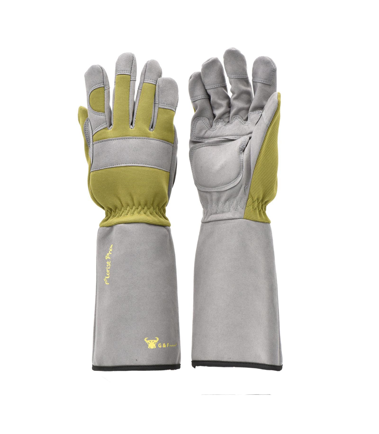 G & F Products Men's Long Sleeve Rose Gardening Gloves