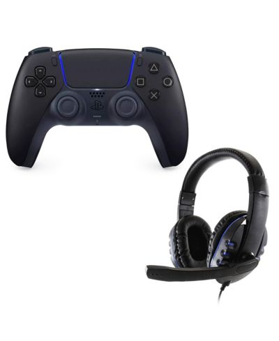 Playstation DualSense Wireless Controller with Wired Universal Headset for PlayStation 5
