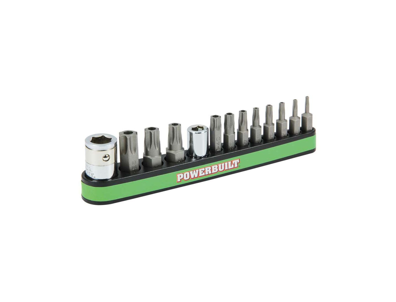 Набор торцевых головок и адаптеров Powerbuilt 13 Piece Tamper-Proof Torx Bit and Socket Adapter Set