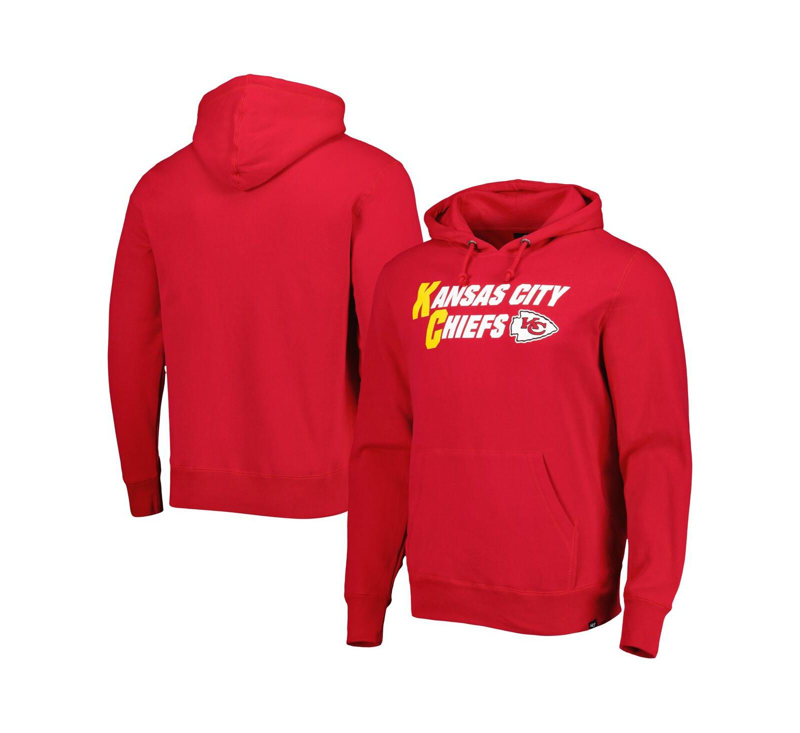 Мужское худи '47 Brand Red Kansas City Chiefs Regional Headline Pullover