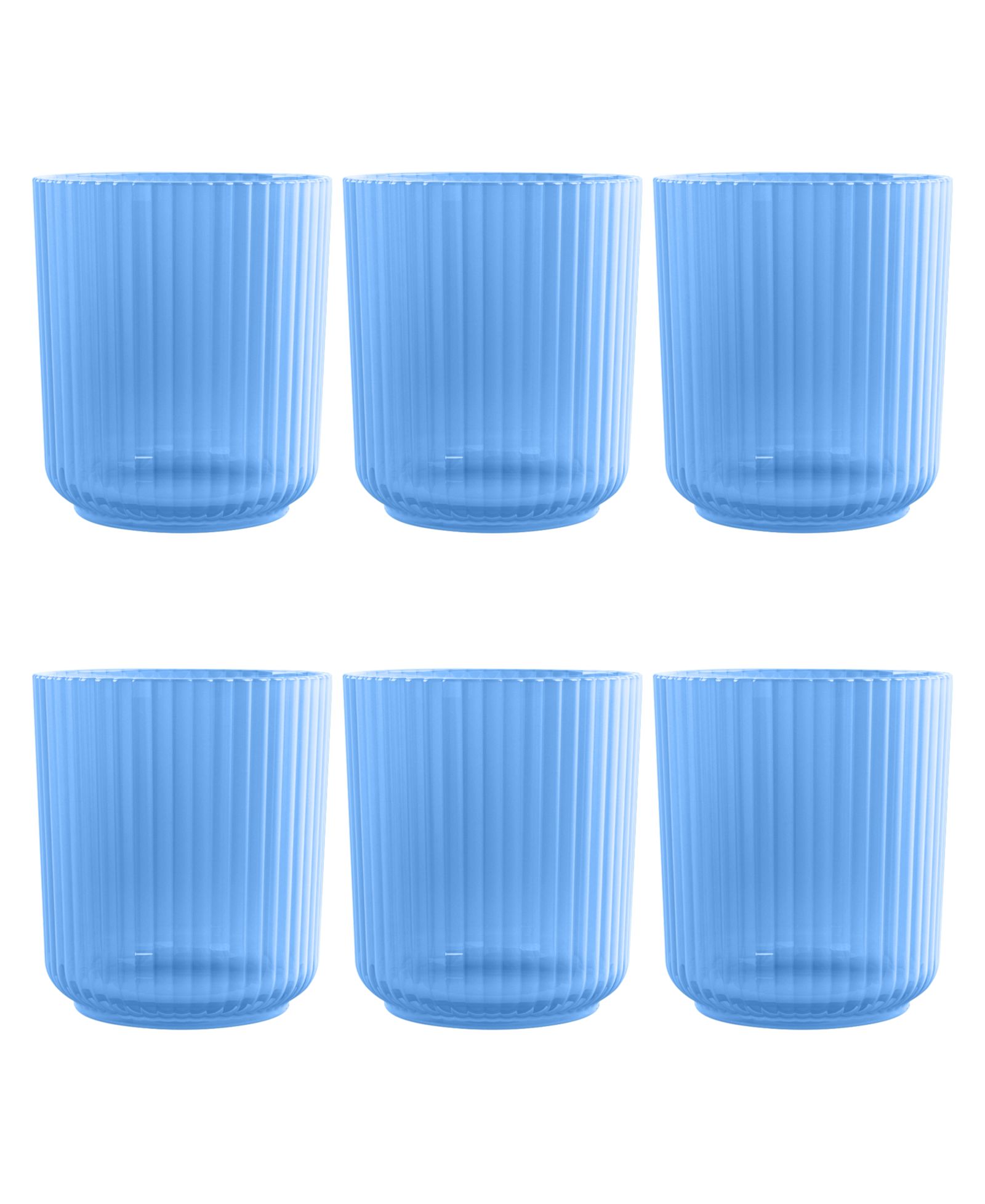 Abode Homewares Polypropylene Mesa Double Old Fashion  Set of 6