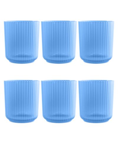 Abode Homewares Polypropylene Mesa Double Old Fashion  Set of 6