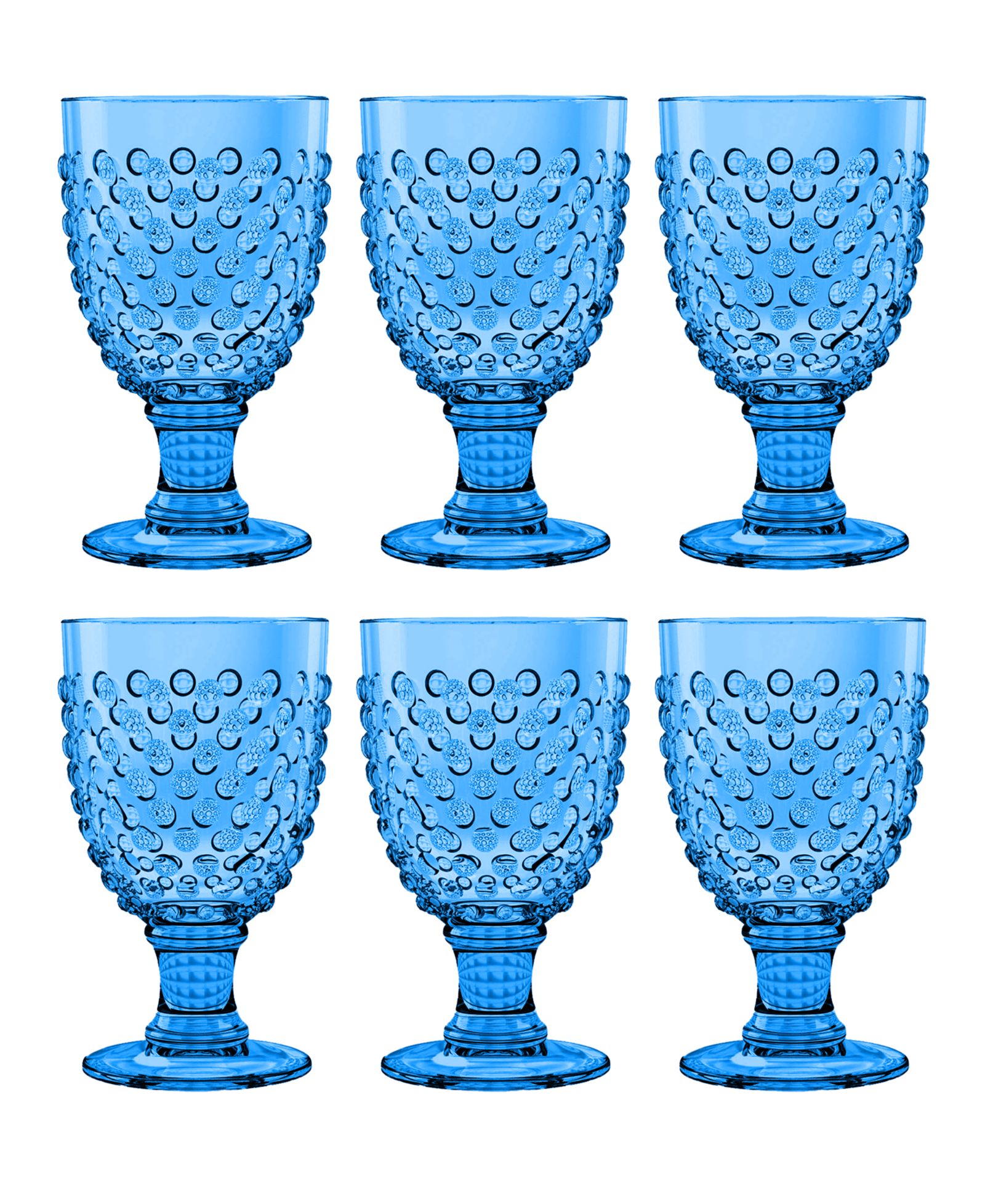 Abode Homewares Набор бокалов Hobnail, 6 шт