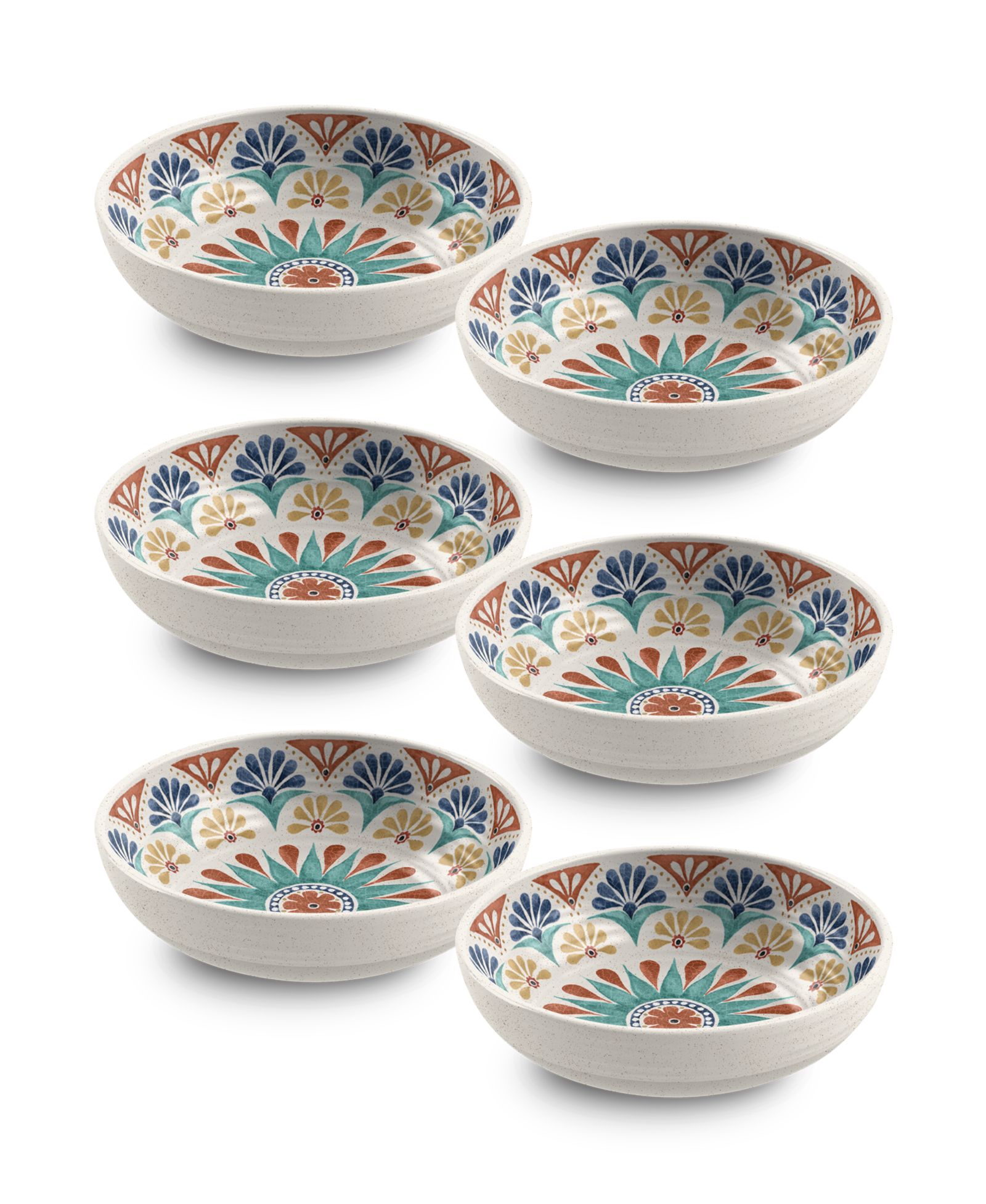 Abode Homewares Desert Rio Low Bowl Set of 6