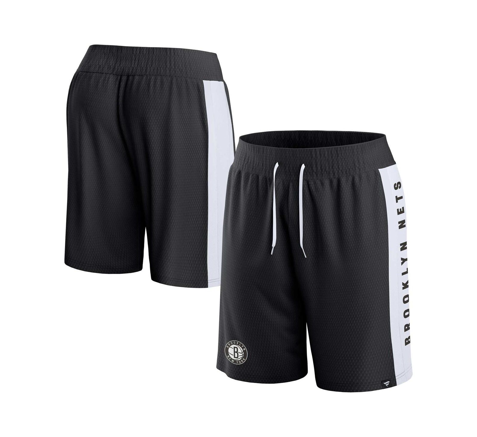 Мужские шорты Fanatics Black Brooklyn Nets Referee Iconic Mesh