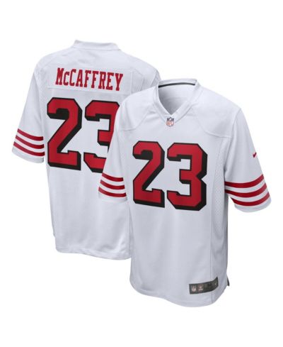 Мужская джерси Nike Christian McCaffrey White San Francisco 49ers Game