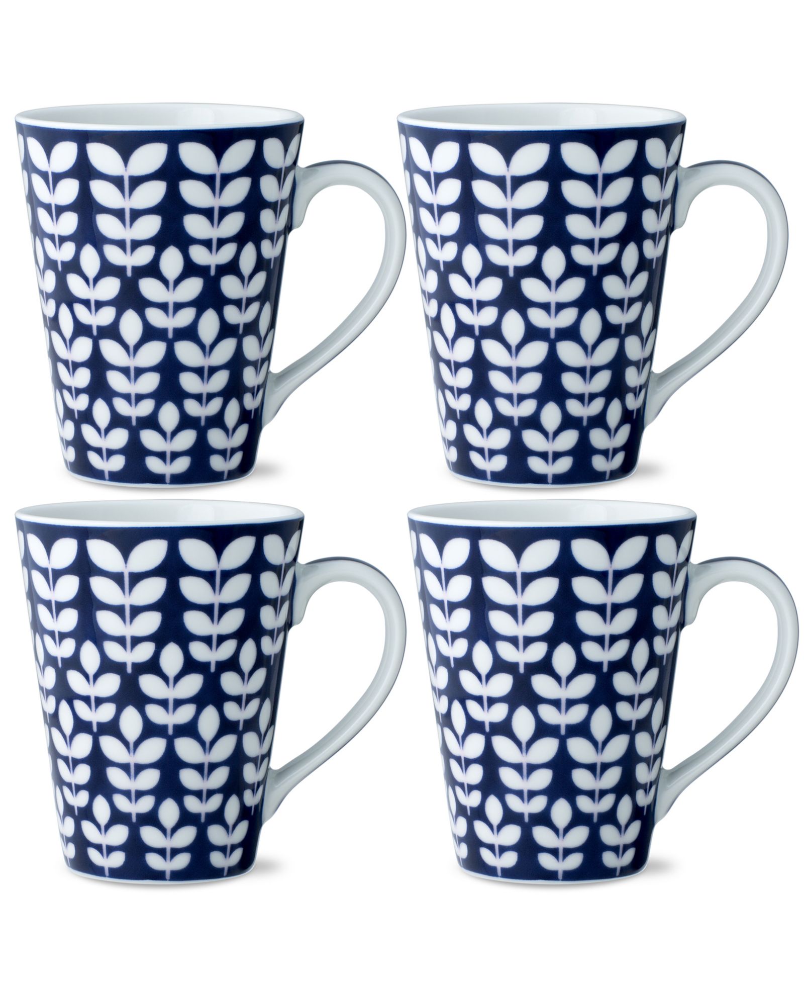 Noritake Bluefjord Set of 4 Mugs, 12 oz.