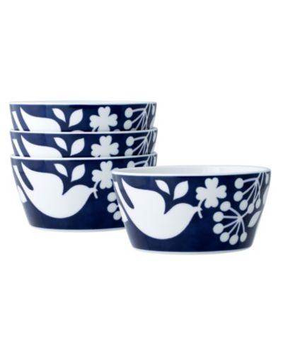 Noritake Bluefjord Set of 4 Cereal Bowls, 6", 25 oz.