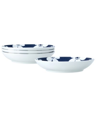 Noritake Bluefjord Set of 4 Pasta Bowls, 9.50", 35 oz.