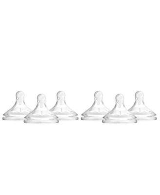 Соска для детской бутылочки Dr. Browns Wide-Neck, Level 1 (0M+), 6 шт