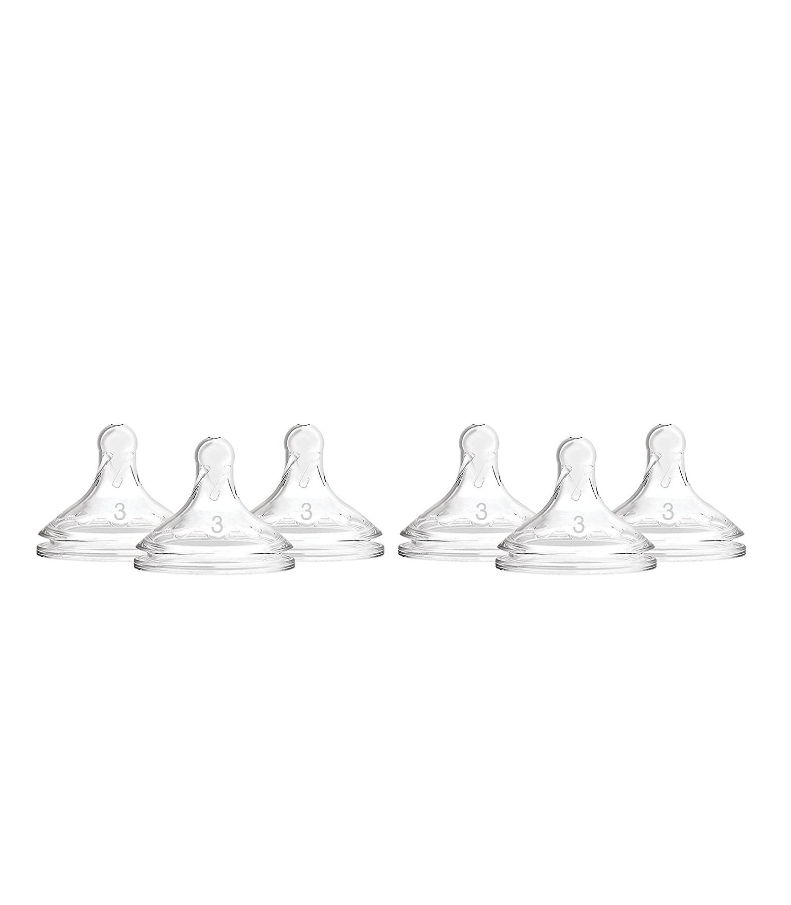 Соска для детской бутылочки Dr. Browns Wide-Neck, Level 3 (6m+), 6 шт