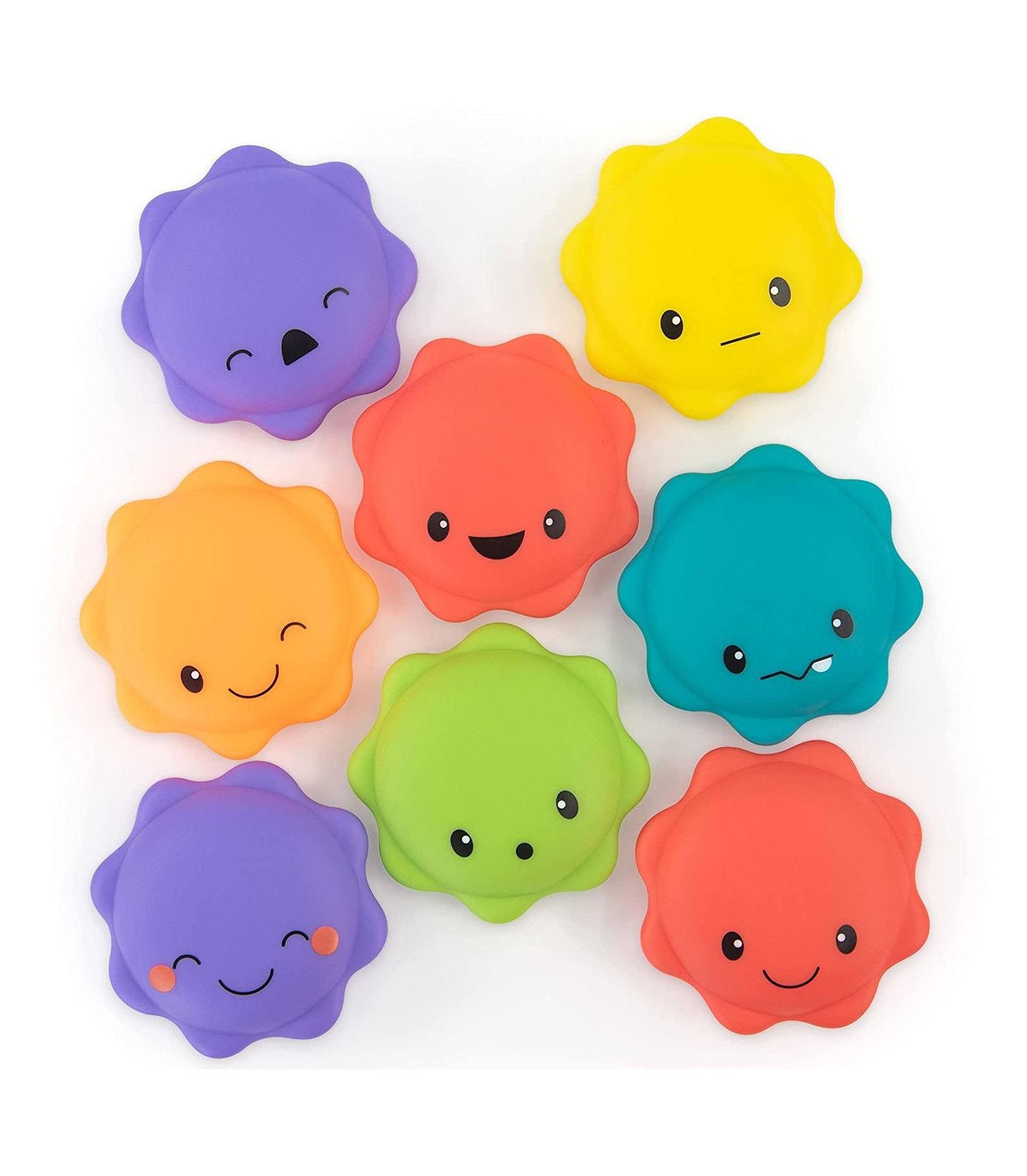 Sassy Baby набор игрушек для купания Macaron, 8 предметов