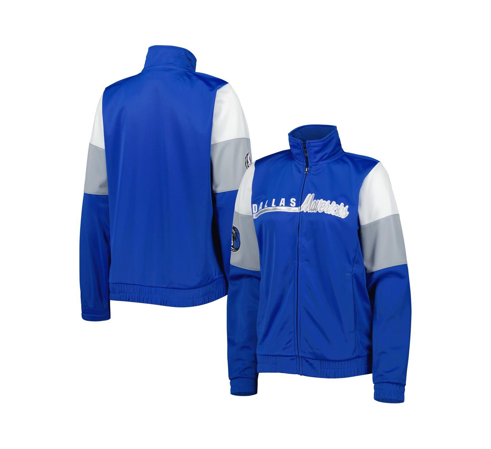 Women's G-III 4Her by Carl Banks Blue Dallas Mavericks Change Up Full-Zip Track Jacket