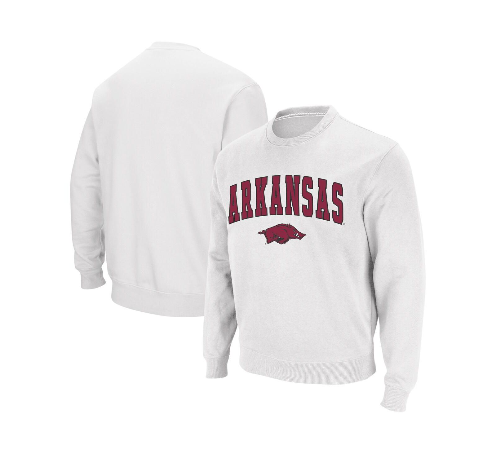 Мужская толстовка Colosseum Arkansas Razorbacks с логотипом, круглый вырез