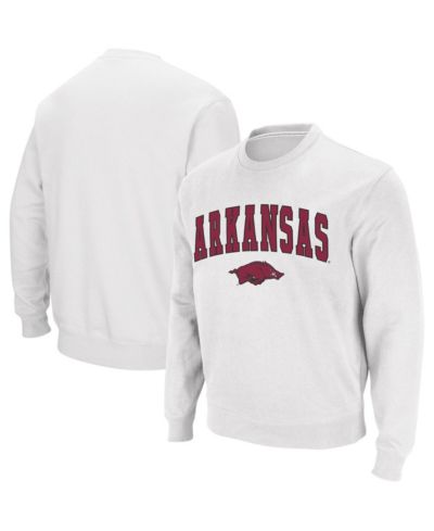 Colosseum Men's Arkansas Razorbacks Arch and Logo Crew Neck Sweatshirt