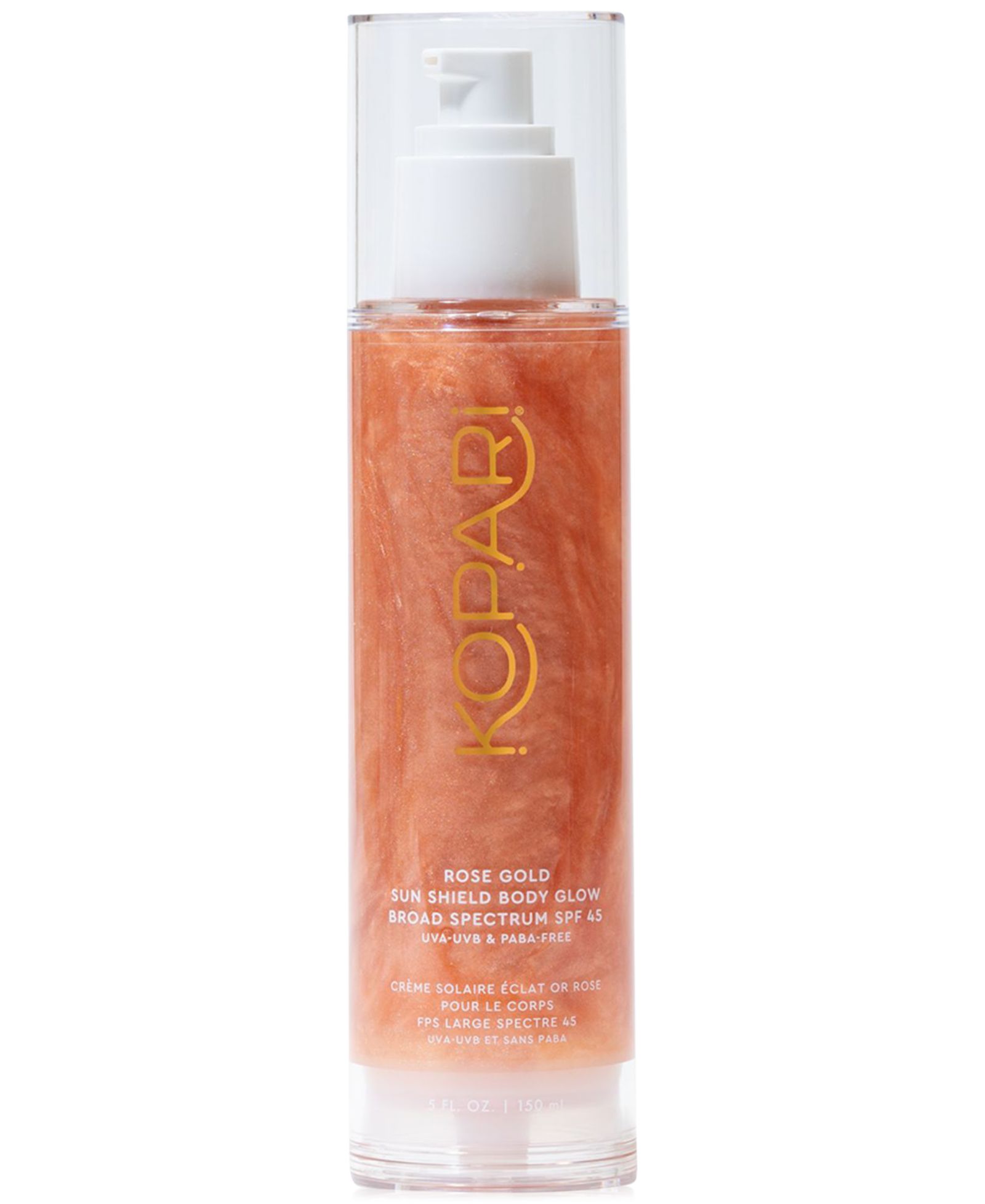 Kopari Beauty Rose Gold Sun Shield сияющее средство для тела SPF 45