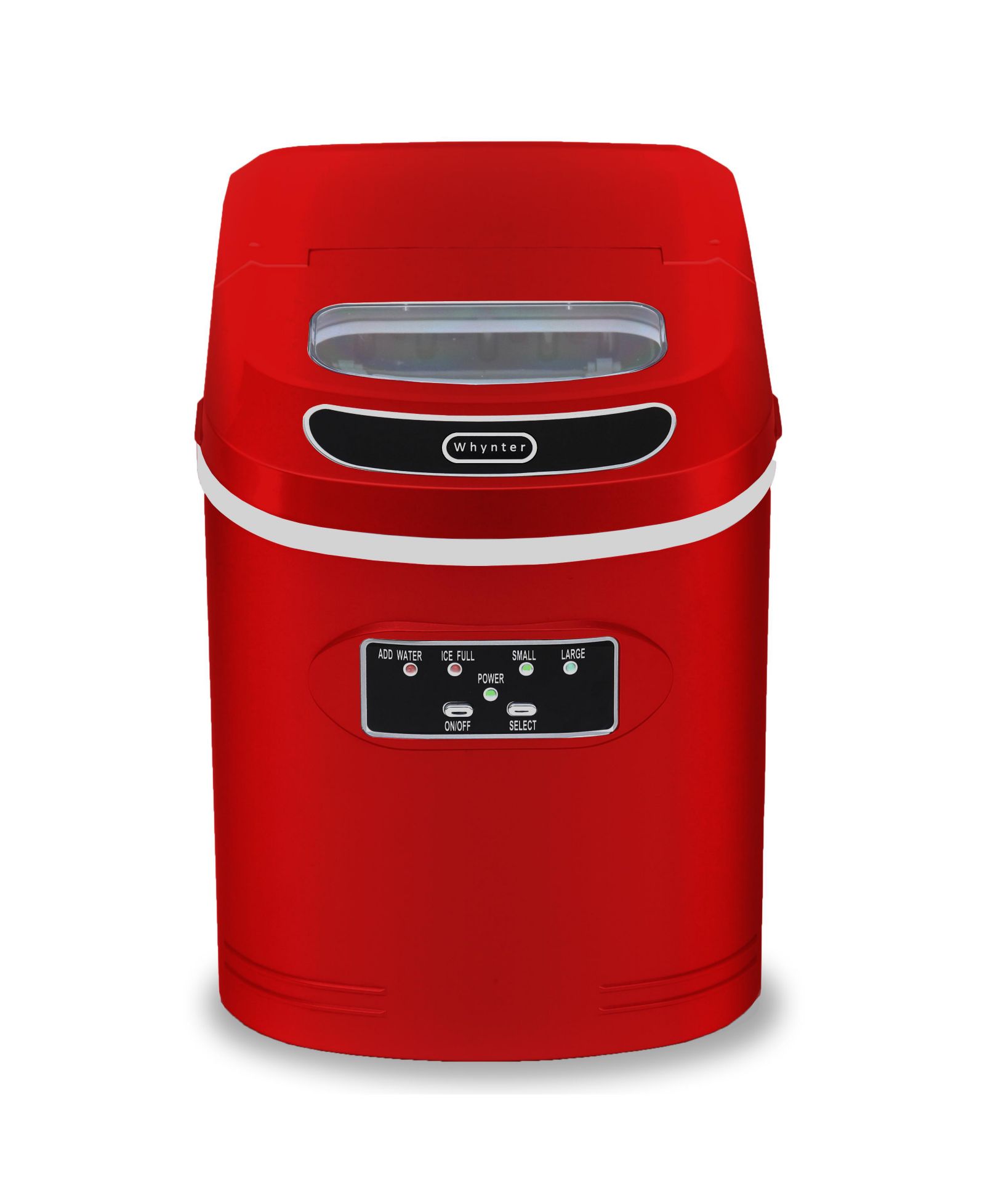 Whynter Compact Portable Ice Maker 27 lb capacity - Red