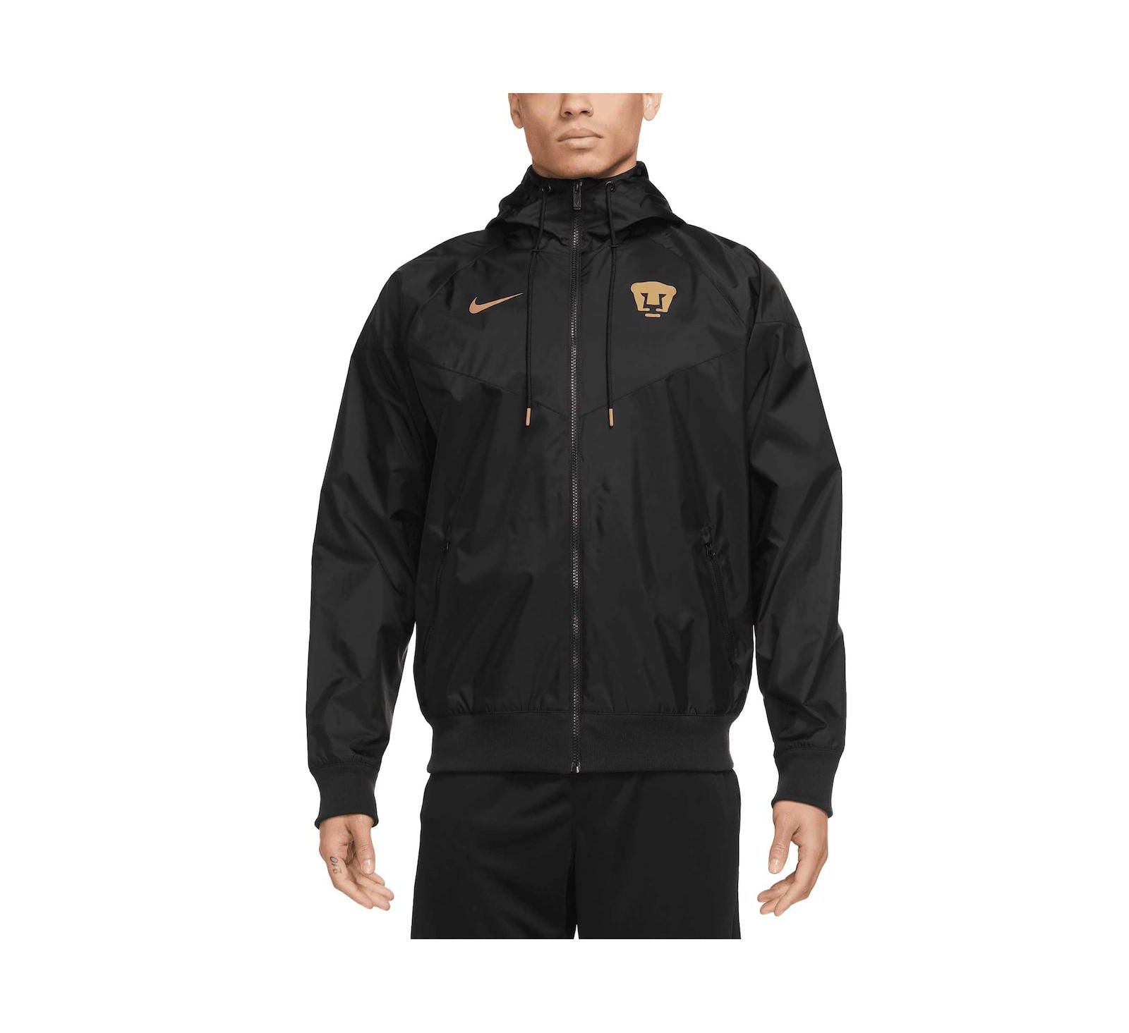 Men's Nike Black Pumas Windrunner Raglan Full-Zip Jacket