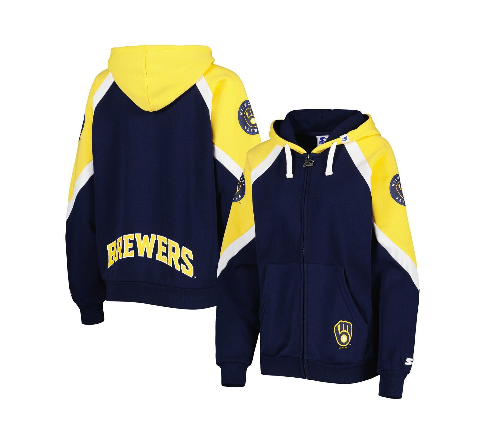 Женская толстовка Starter Milwaukee Brewers Hail Mary Full-Zip