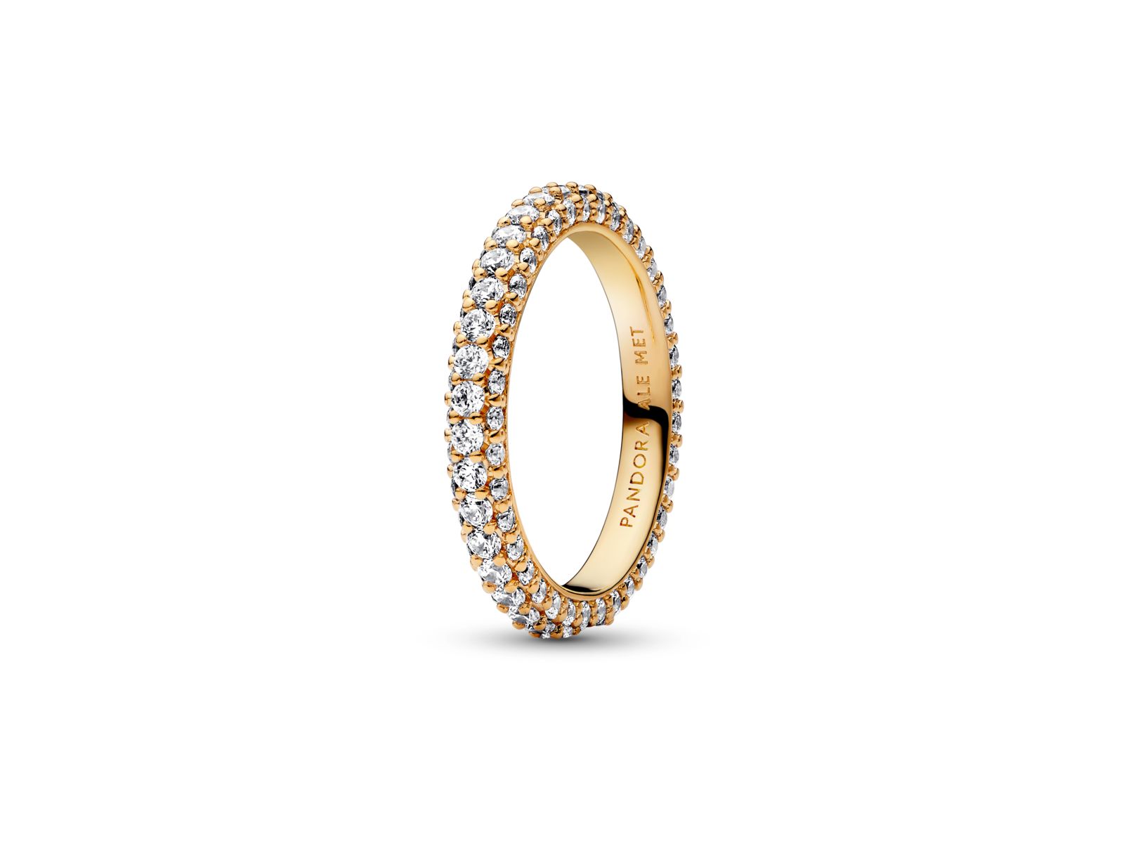 Pandora Cubic Zirconia Timeless Pave Single-Row Ring