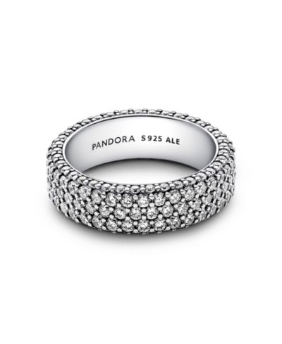 Кольцо Pandora Cubic Zirconia Timeless Pave Triple-Row