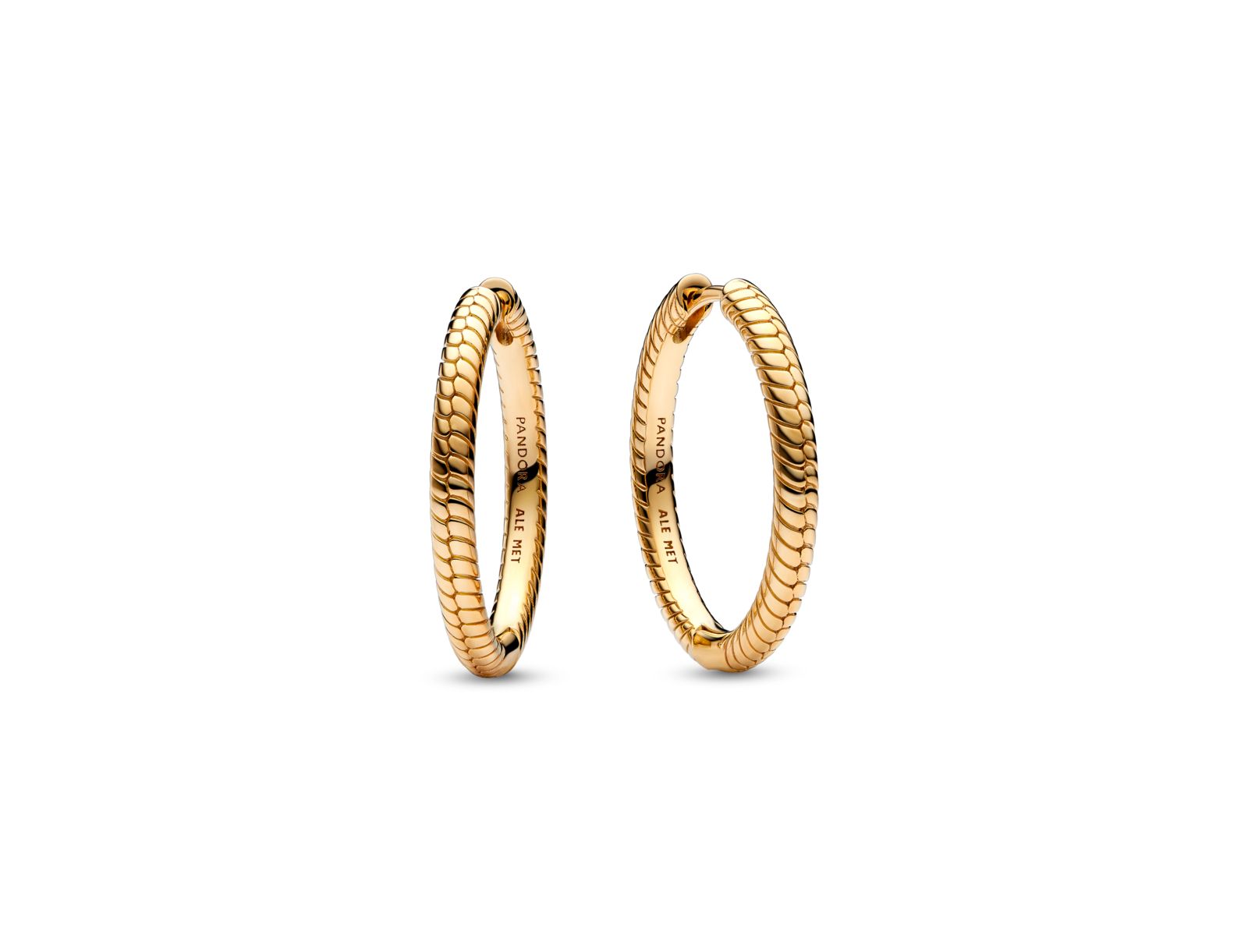 Pandora Серьги-кольца Moments Gold-Plated Charm