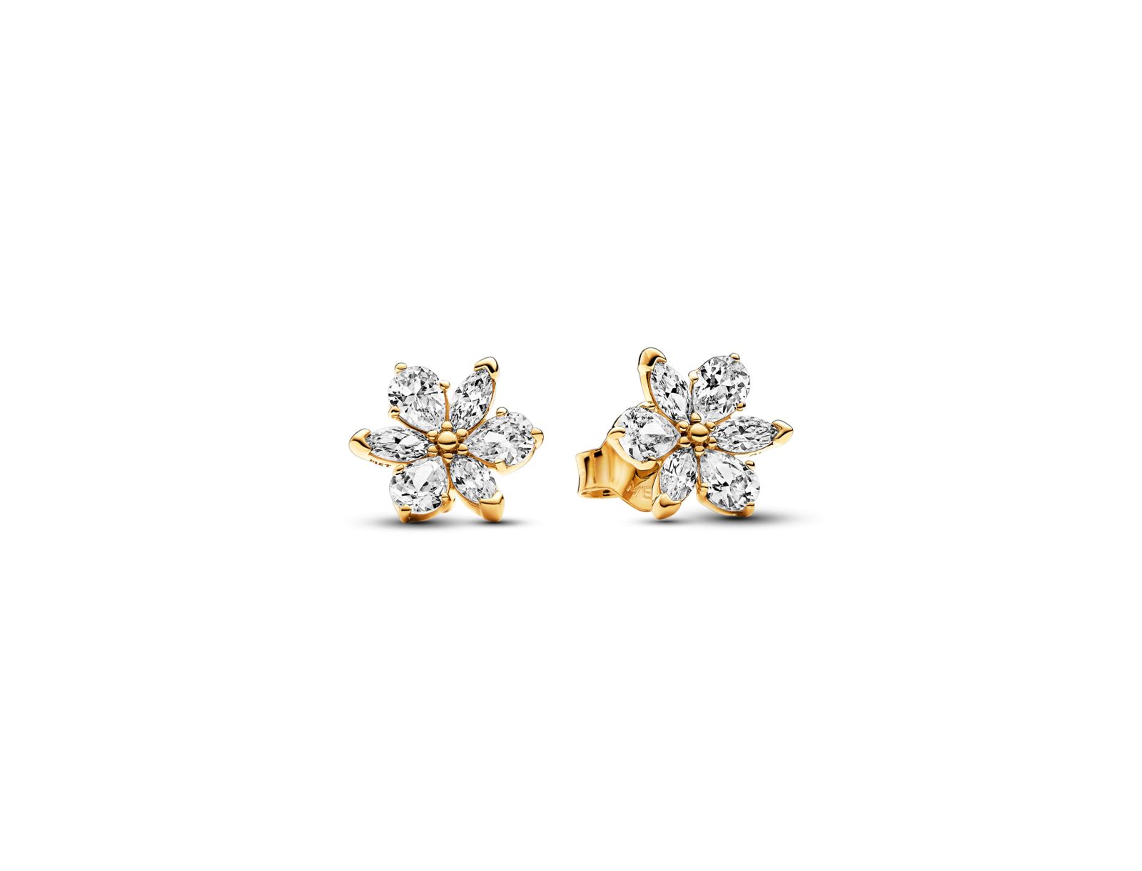 Серьги-гвоздики Pandora Sparkling Herbarium Cluster