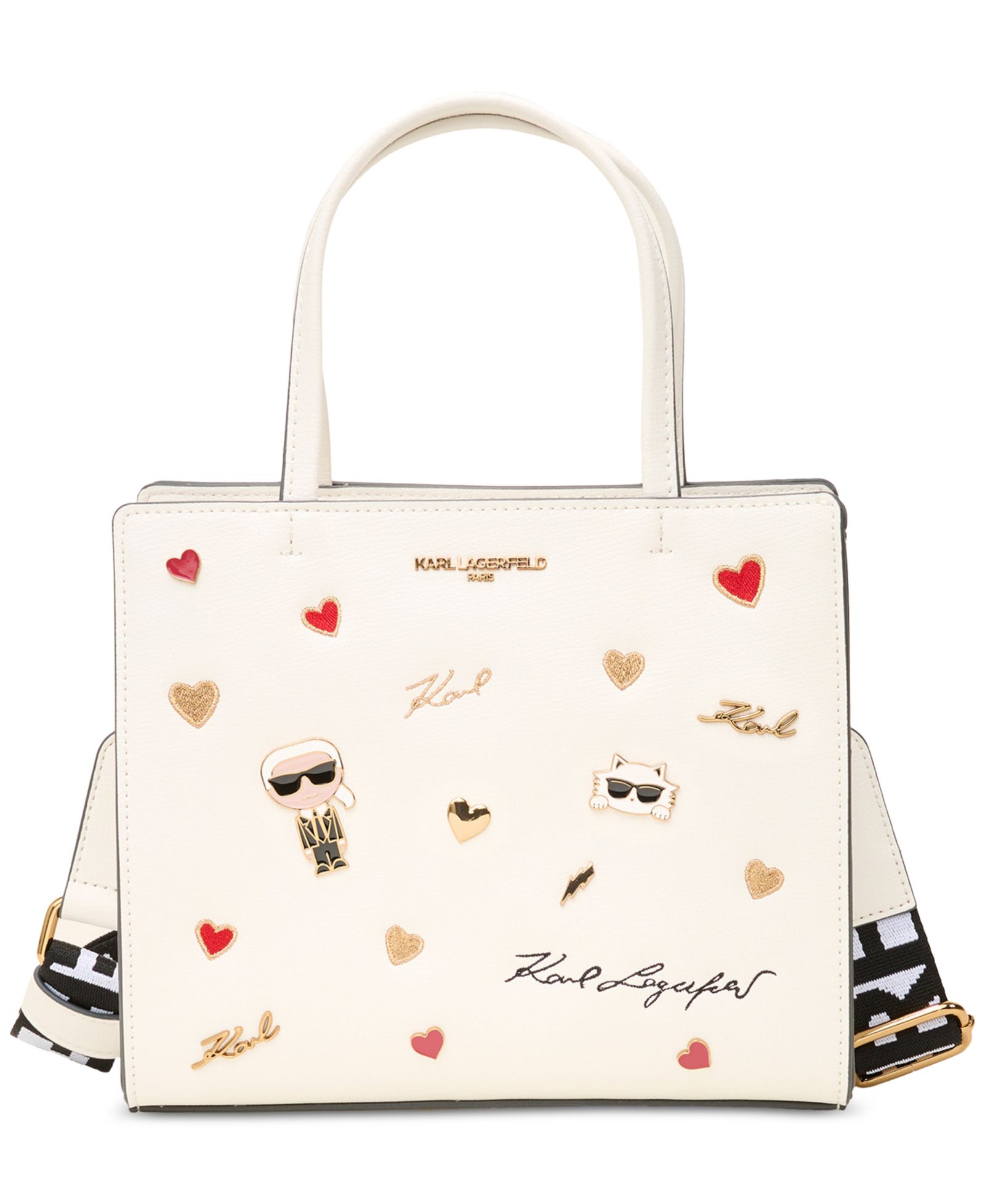Сумка Karl Lagerfeld Paris Maybelle с декоративными значками