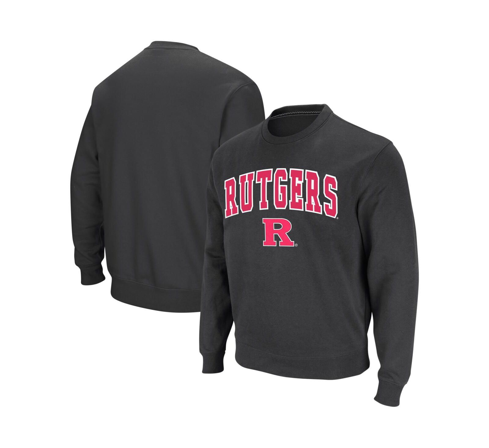 Свитшот Colosseum Men's Rutgers Scarlet Knights Arch and Logo Crew Neck