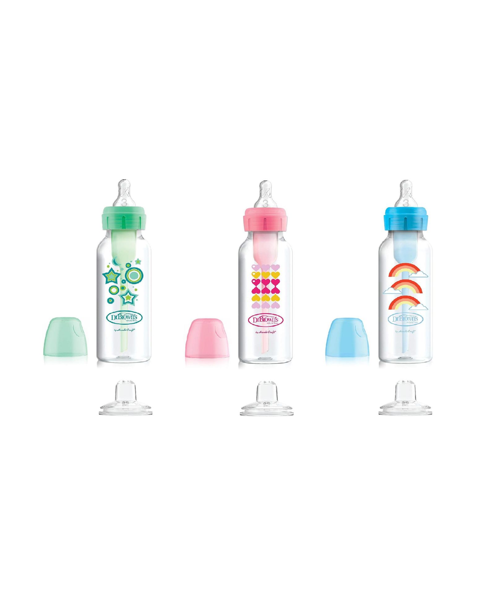 Dr. Browns набор детских бутылочек Options+ Anti-Colic, 8oz, 3 шт.