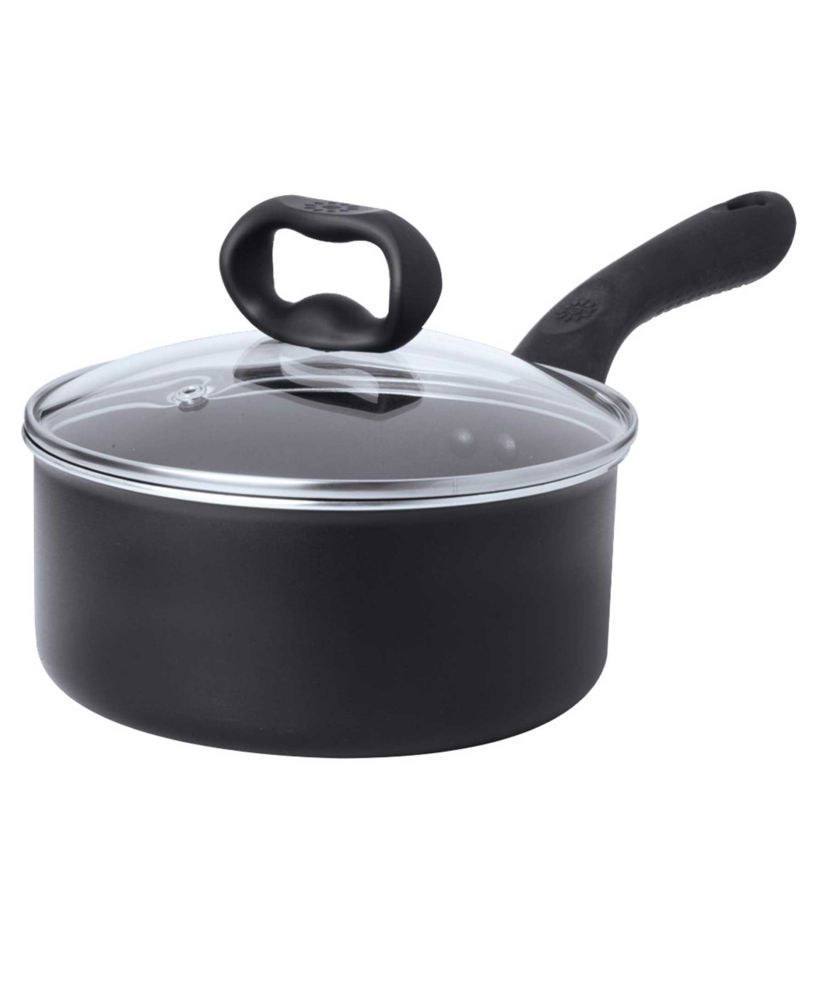 Ecolution Aluminum 2 Quart Evolve Non-Stick Saucepan with Glass Lid