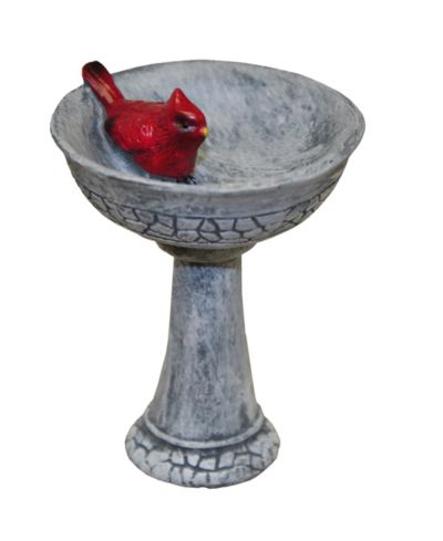 G & F Products миниатюрный садовый фонтан для птиц Cardinal