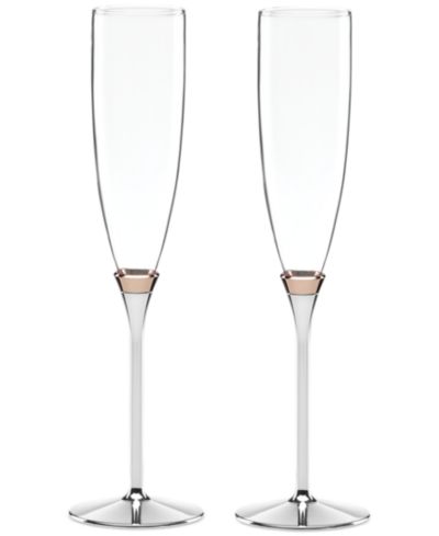 kate spade new york пара бокалов Rosy Glow