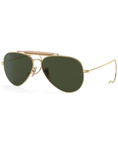 Ray-Ban Unisex Outdoorsman Aviation Collection Sunglasses, RB303058-X 58