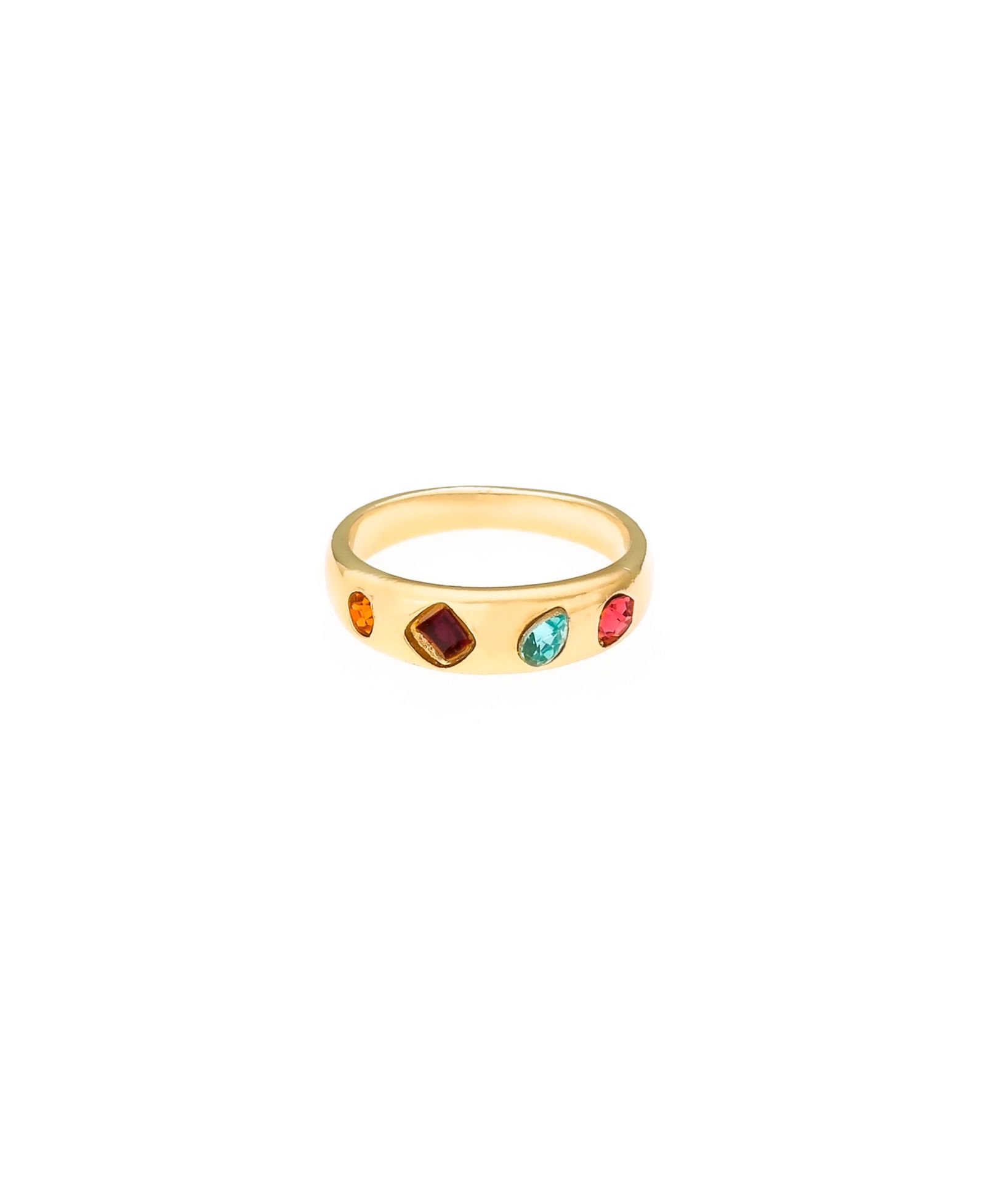 Кольцо Ettika Lively Rainbow с напылением 18K Gold