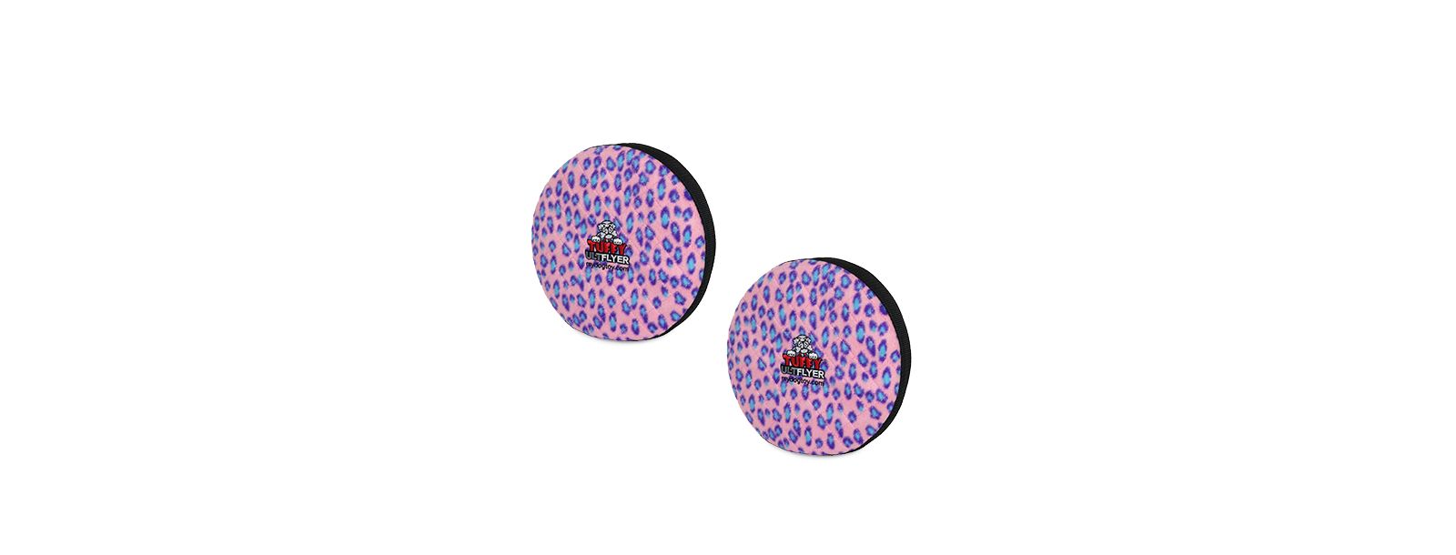 Игрушки для собак Tuffy Ultimate Flyer Pink Leopard, 2-Pack