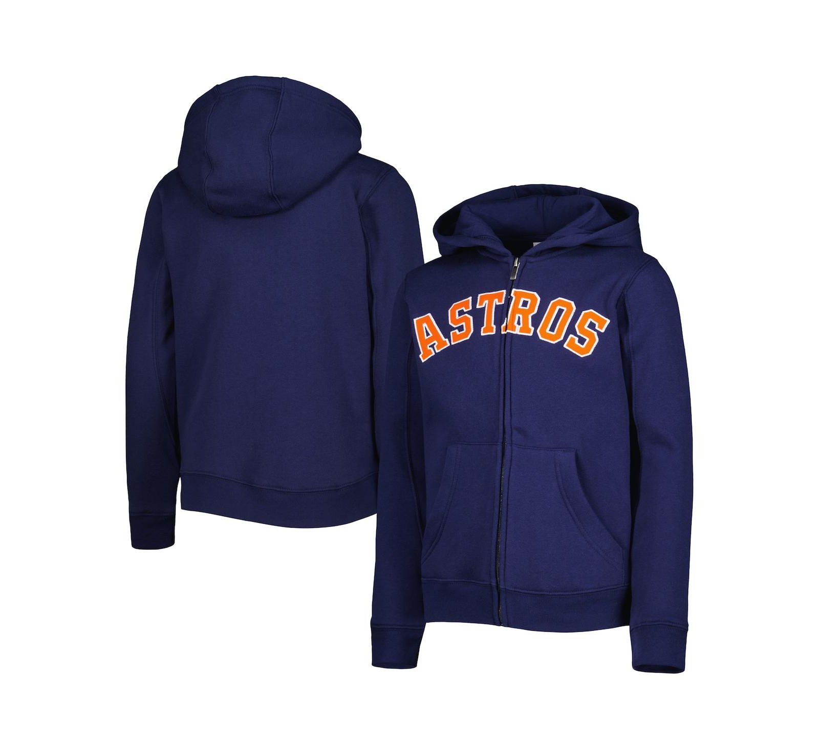 Детское худи на молнии Outerstuff Houston Astros, темно-синее