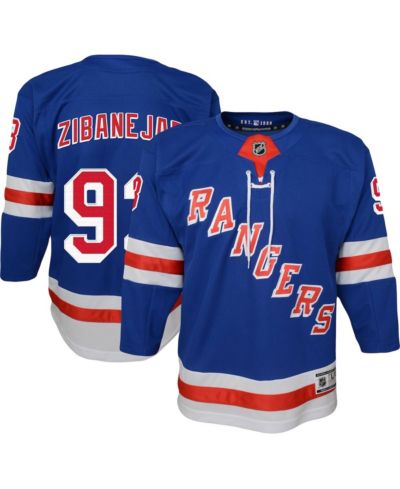 Детская джерси Outerstuff Mika Zibanejad New York Rangers Premier Player Blue