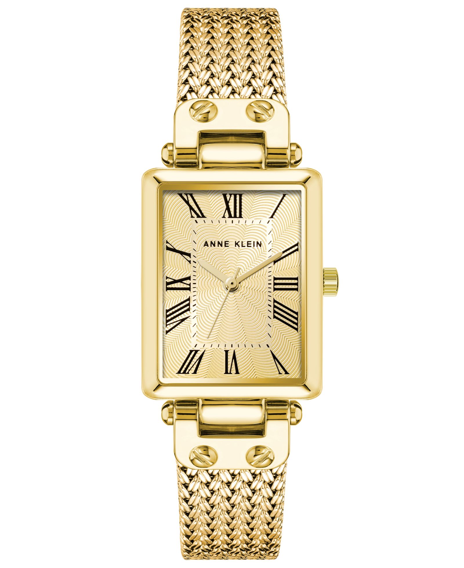 Женские часы Anne Klein Three Hand Quartz с золотистым стальным браслетом 21.5mm