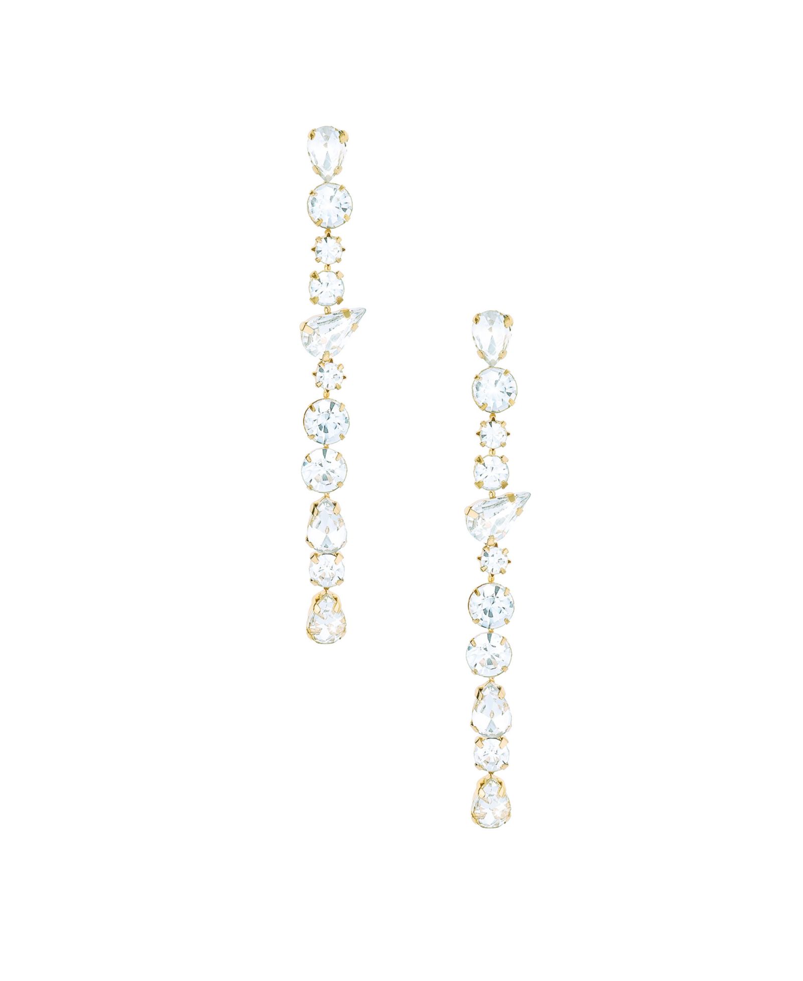 Ettika Ice Drop 18K Gold Plated Dangle Earrings