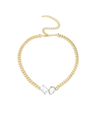 Ожерелье Ettika Glass Gem с напылением 18K Gold
