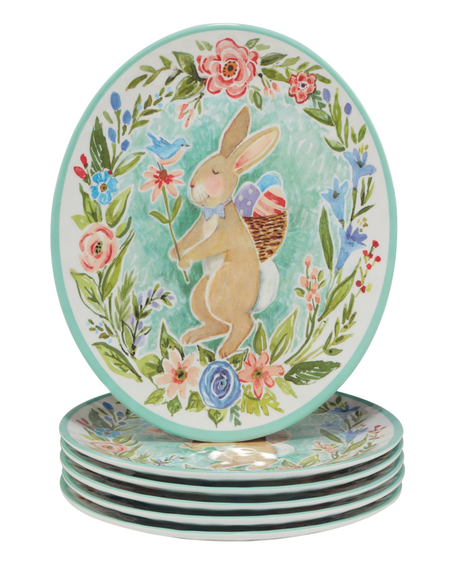 Тарелки Certified International Joy of Easter Melamine набор из 6 шт