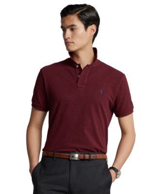 Мужская хлопковая рубашка Polo Ralph Lauren Custom Slim Fit Mesh