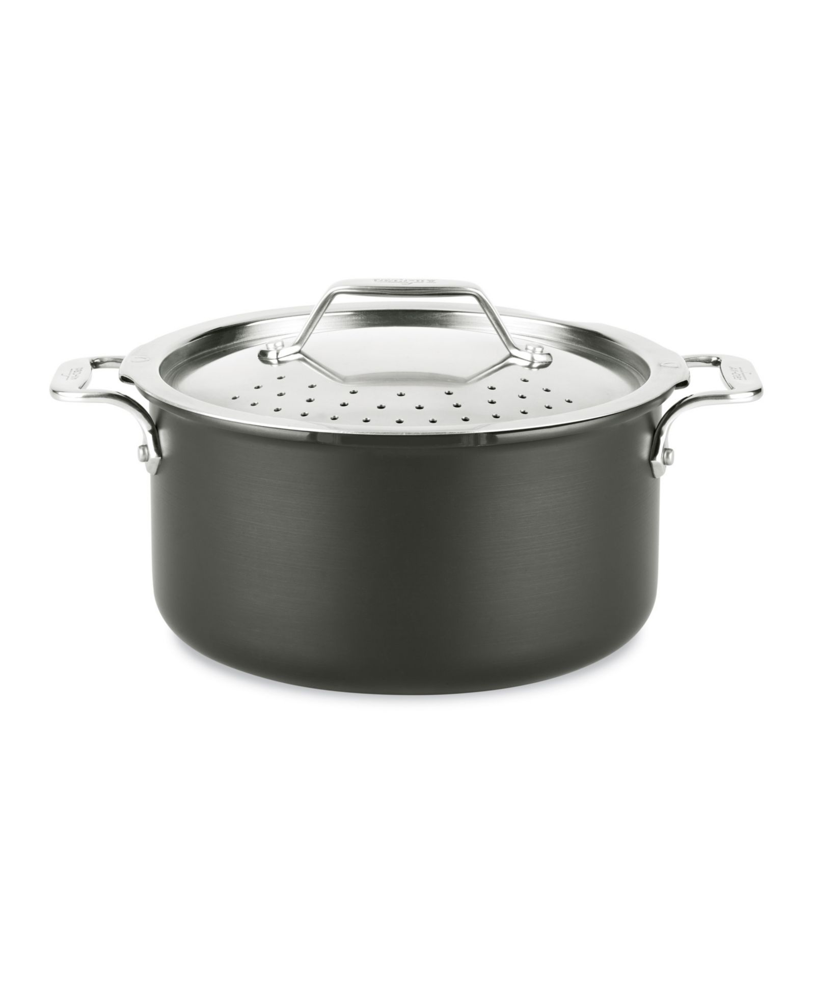 All-Clad многофункциональная кастрюля Simply Strain, алюминий Hard Anodized Non-stick, 6 Qt.