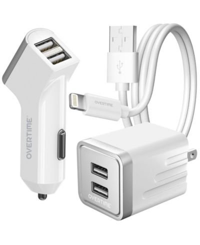 Комплект для зарядки iPhone Apple MFi 3-в-1 Overtime