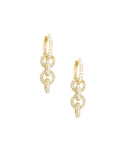 Ettika Multi-Ring Glass Dangle Earrings
