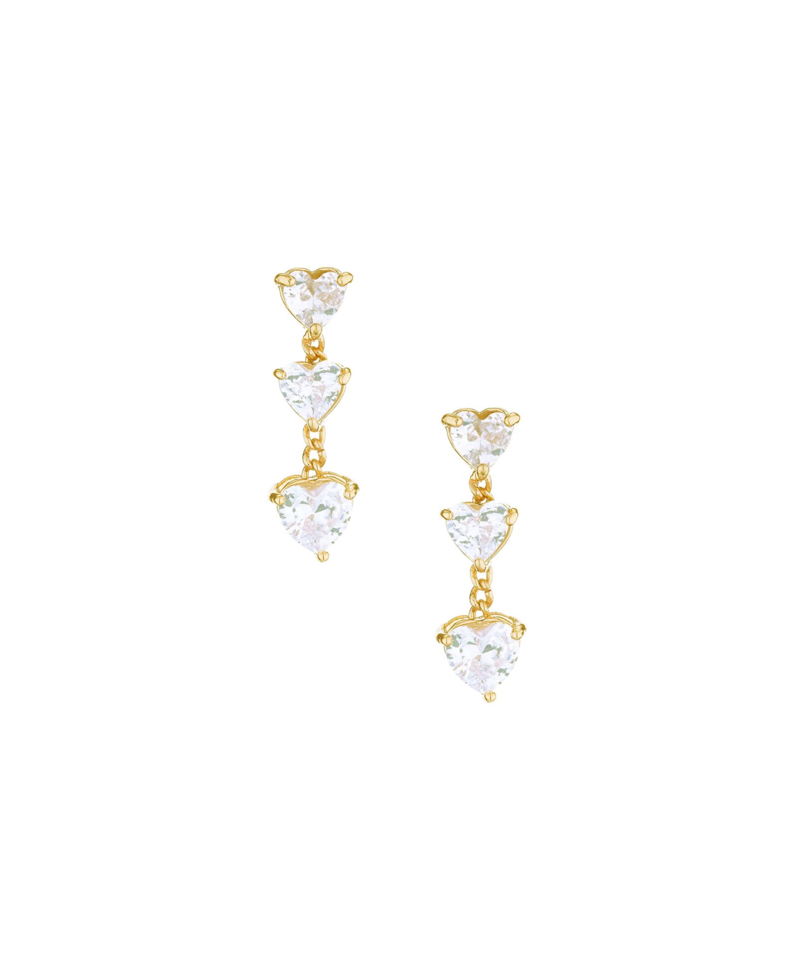 Серьги Ettika Queen of Hearts Cubic Zirconia