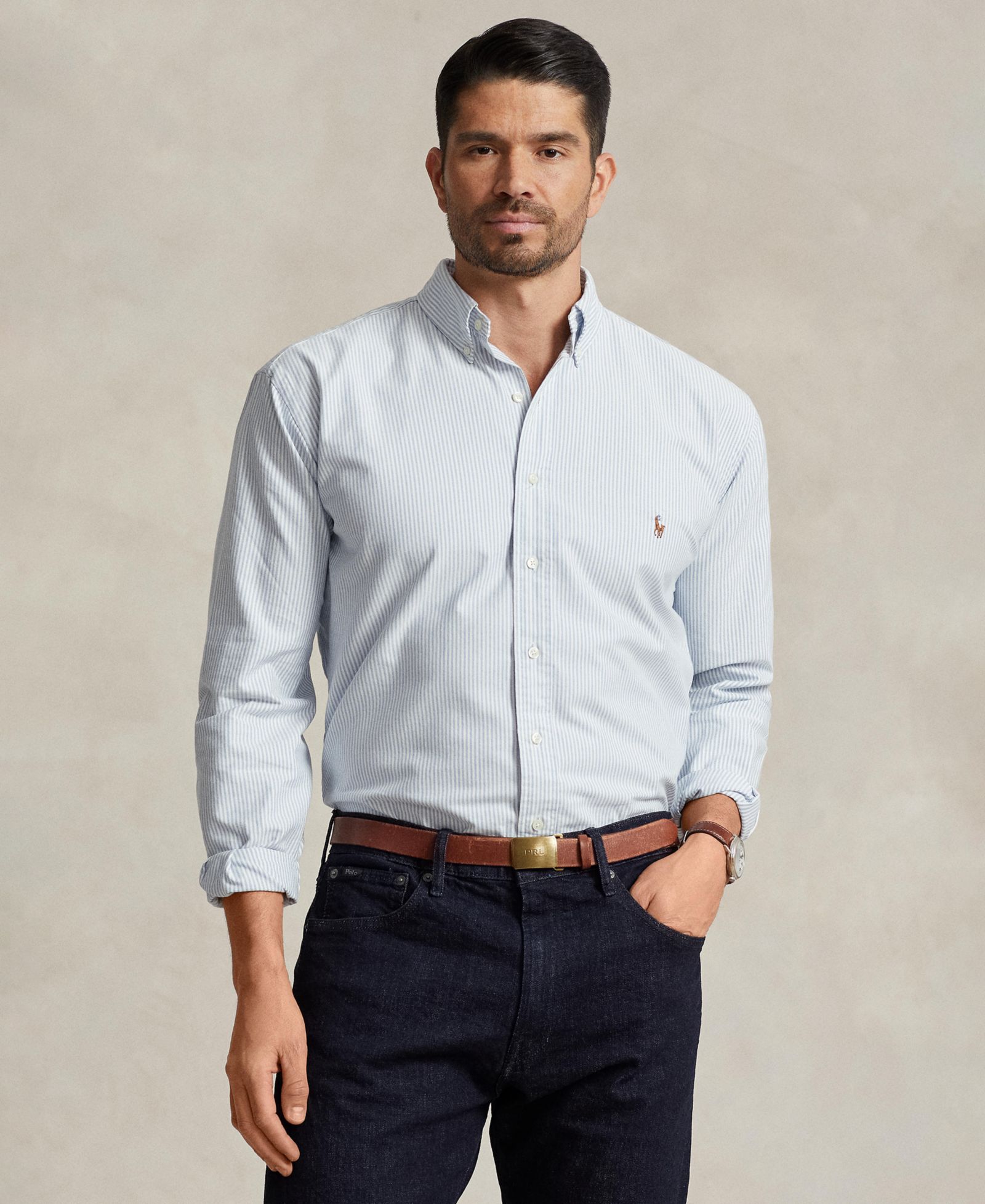 Мужская рубашка Polo Ralph Lauren Big & Tall из хлопка Oxford