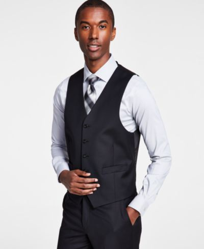 Жилет Michael Kors Men's Classic-Fit Wool-Blend Stretch Solid Suit